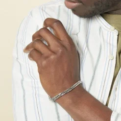Marc Orian Bracelets Homme|Bracelets Acier Inoxydable > Bracelet Frederic Acier Blanc