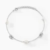 Bracelet Gaetane Argent Blanc Perle De Culture Oxyde De Zirconium