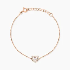 Marc Orian Bijoux Zirconium|Bracelets > Bracelet Gino Argent Rose Oxyde De Zirconium