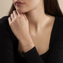 Marc Orian Bijoux Zirconium|Bracelets > Bracelet Gino Argent Rose Oxyde De Zirconium