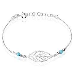 Marc Orian Bracelets|Idées Cadeaux Femme > Bracelet Grethel Argent Blanc Turquoise