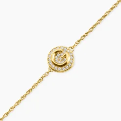 Bracelet Guess G Crystal Acier Jaune Oxyde De Zirconium