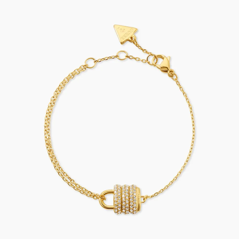 Bracelet Guess My Secret Acier Jaune Oxyde De Zirconium