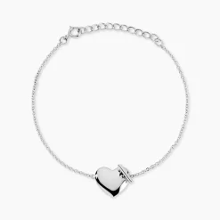 Marc Orian Bracelets Chaînes|Bracelets > Bracelet Hearten Argent Blanc