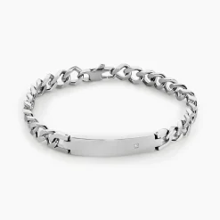 Marc Orian Bracelets Homme|Bracelets Acier Inoxydable > Bracelet Hugo Acier Blanc