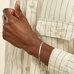 Marc Orian Gourmettes Argent|Bracelets Homme > Bracelet Identité Argent Blanc Vila
