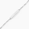 Marc Orian Bracelets Or|Gourmettes > Bracelet Identité Bebe Bartolomee Or Blanc