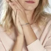 Marc Orian Gourmettes Argent|Bracelets Argent > Bracelet Identité Caroline Maille Grain De Cafe Argent Blanc