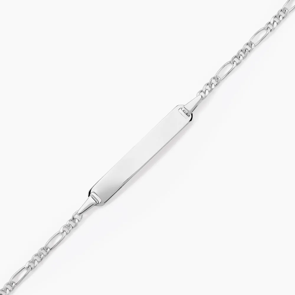Marc Orian Bracelets Or|Gourmettes > Bracelet Identite Bebe Or Blanc Bartolomee