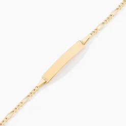 Bracelet Identite Bebe Or Jaune Bartolomee