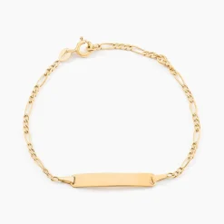 Bracelet Identite Bebe Or Jaune Bartolomee
