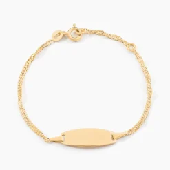 Marc Orian Bracelets Or|Idées Cadeaux Enfant > Bracelet Identite Bebe Or Jaune Ericka