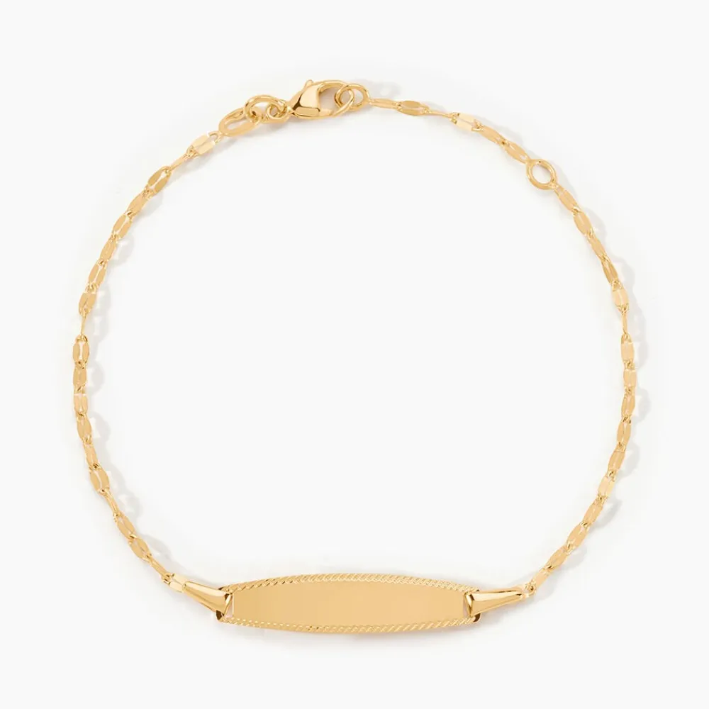 Marc Orian Bracelets Or|Bijoux Or > Bracelet Identité Eowyn Maille Fantaisie Or Jaune