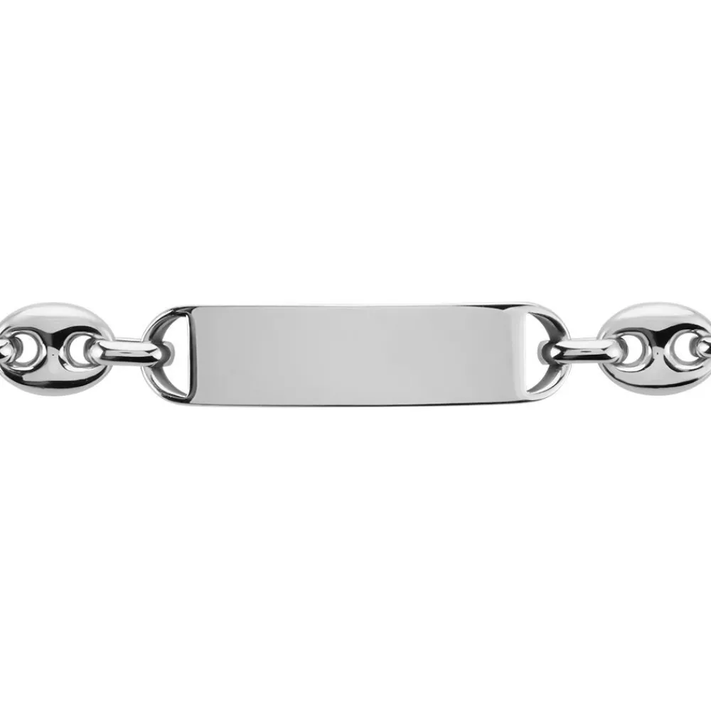 PHEBUS HIM Bracelets Homme|Bracelets Acier Inoxydable > Bracelet Identite Acier Blanc