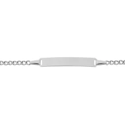 Marc Orian Bracelets Or|Idées Cadeaux Enfant > Bracelet Identité Etheline Maille Gourmette Or Blanc