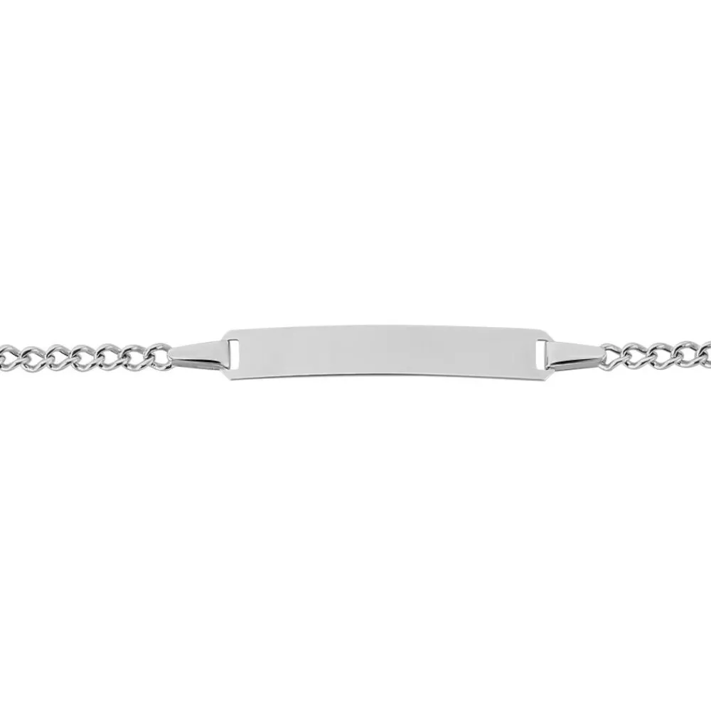 Marc Orian Bracelets Or|Idées Cadeaux Enfant > Bracelet Identité Etheline Maille Gourmette Or Blanc