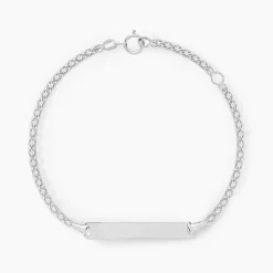 Marc Orian Bracelets Or|Bijoux Or > Bracelet Identité Euphenia Maille Bismark Or Blanc