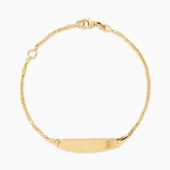 Marc Orian Bracelets Or|Idées Cadeaux Enfant > Bracelet Identité Euriel Maille Palmier Or Jaune