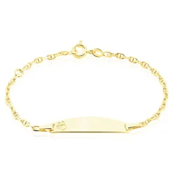 Marc Orian Bracelets Or|Bijoux Or > Bracelet Identité Fanelia Maille Marine Or Jaune