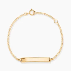 Marc Orian Bracelets Or|Idées Cadeaux Enfant > Bracelet Identité Fanelia Maille Marine Or Jaune