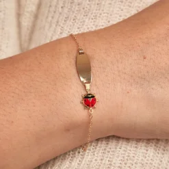 Marc Orian Bracelets Or|Idées Cadeaux Enfant > Bracelet Identité Gaspardine Maille Forçat Or Jaune