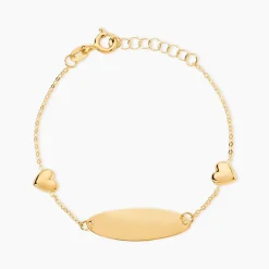 Marc Orian Bracelets Or|Idées Cadeaux Enfant > Bracelet Identité Gaspardine Maille Forçat Or Jaune