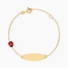 Marc Orian Bracelets Or|Idées Cadeaux Enfant > Bracelet Identité Holden Coccinelle Or Jaune