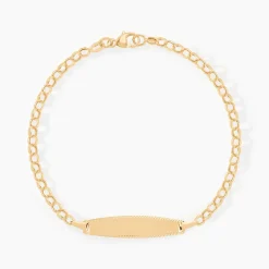 Bracelet Identité Marcel Maille Jaseron Or Jaune