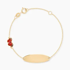 Marc Orian Bracelets Or|Gourmettes > Bracelet Identité Marcel Or Jaune