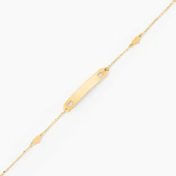 Marc Orian Bracelets Or|Gourmettes > Bracelet Identité Mellie Or Jaune