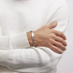 Bracelet Identité Phebus Him Classique Acier Blanc