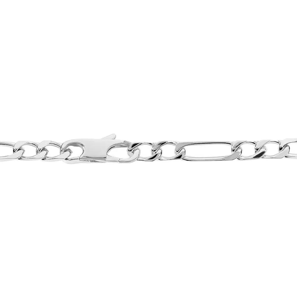Marc Orian Gourmettes Argent|Gourmettes > Bracelet Identité Vila Argent Blanc