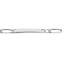 Marc Orian Gourmettes Argent|Gourmettes > Bracelet Identité Vila Argent Blanc