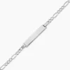 Marc Orian Gourmettes Argent|Gourmettes > Bracelet Identité Vivian Argent Blanc