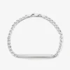 Bracelet Identité Zak Argent Blanc
