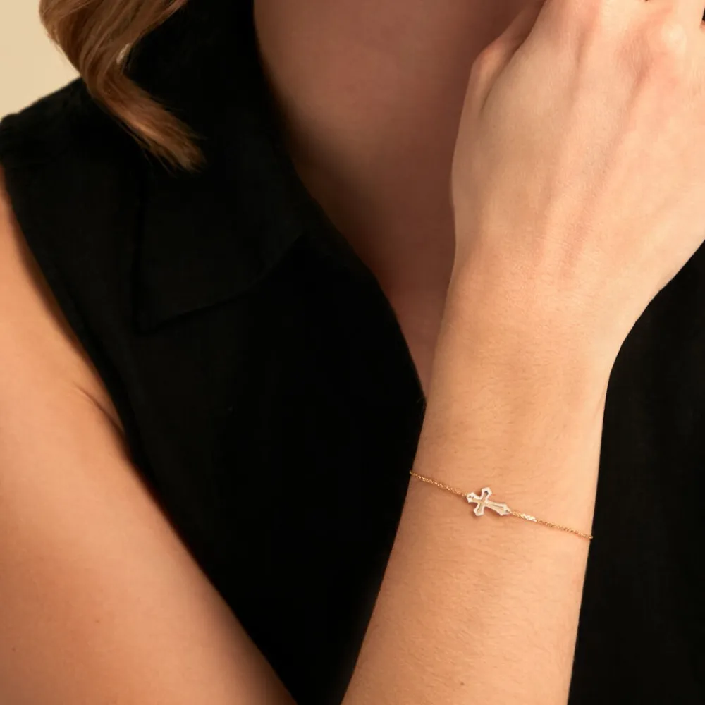 Marc Orian Bracelets Or|Cadeaux Communion > Bracelet Ifan Or Jaune Nacre