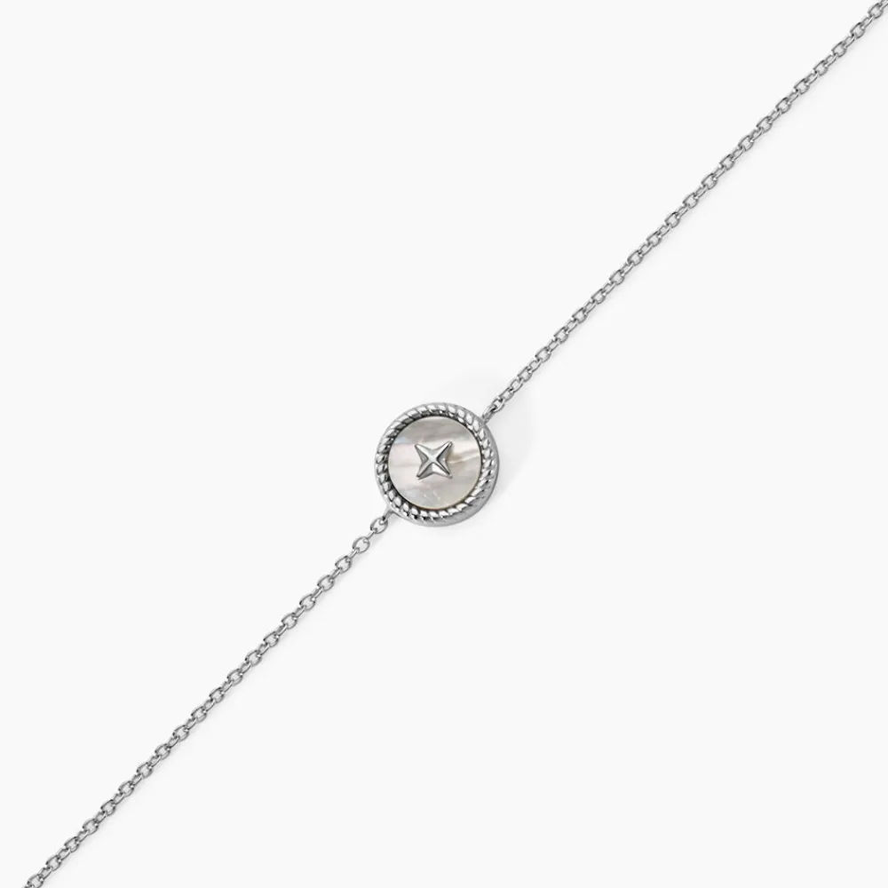 Marc Orian Bracelets|Idées Cadeaux Femme > Bracelet Izarra Argent Blanc Nacre argent blanc nacre blanc