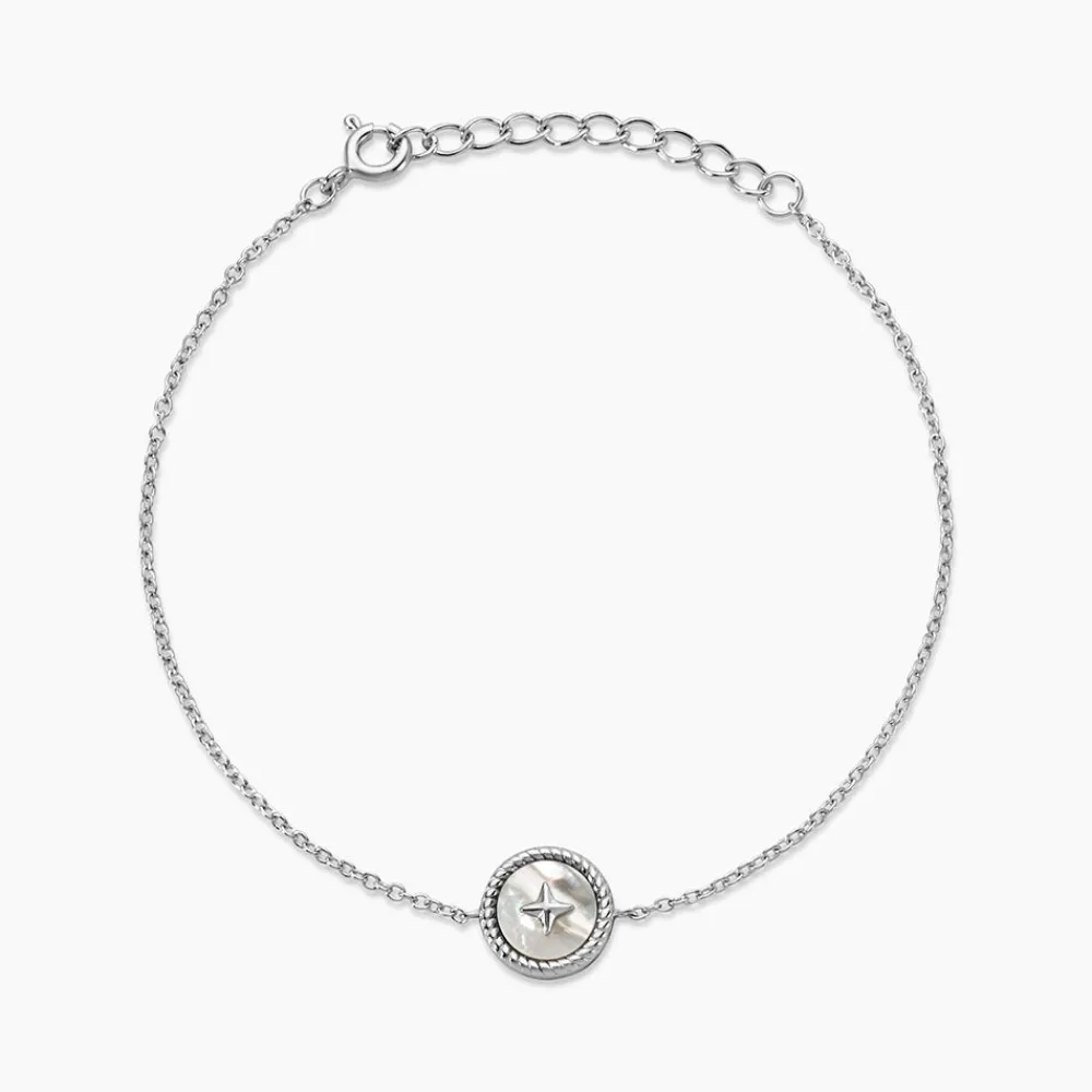 Marc Orian Bracelets|Idées Cadeaux Femme > Bracelet Izarra Argent Blanc Nacre argent blanc nacre blanc