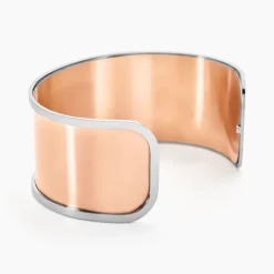 IMAGINE Bracelets Acier Inoxydable|Bracelets Joncs > Bracelet Jonc Acier Blanc Strass