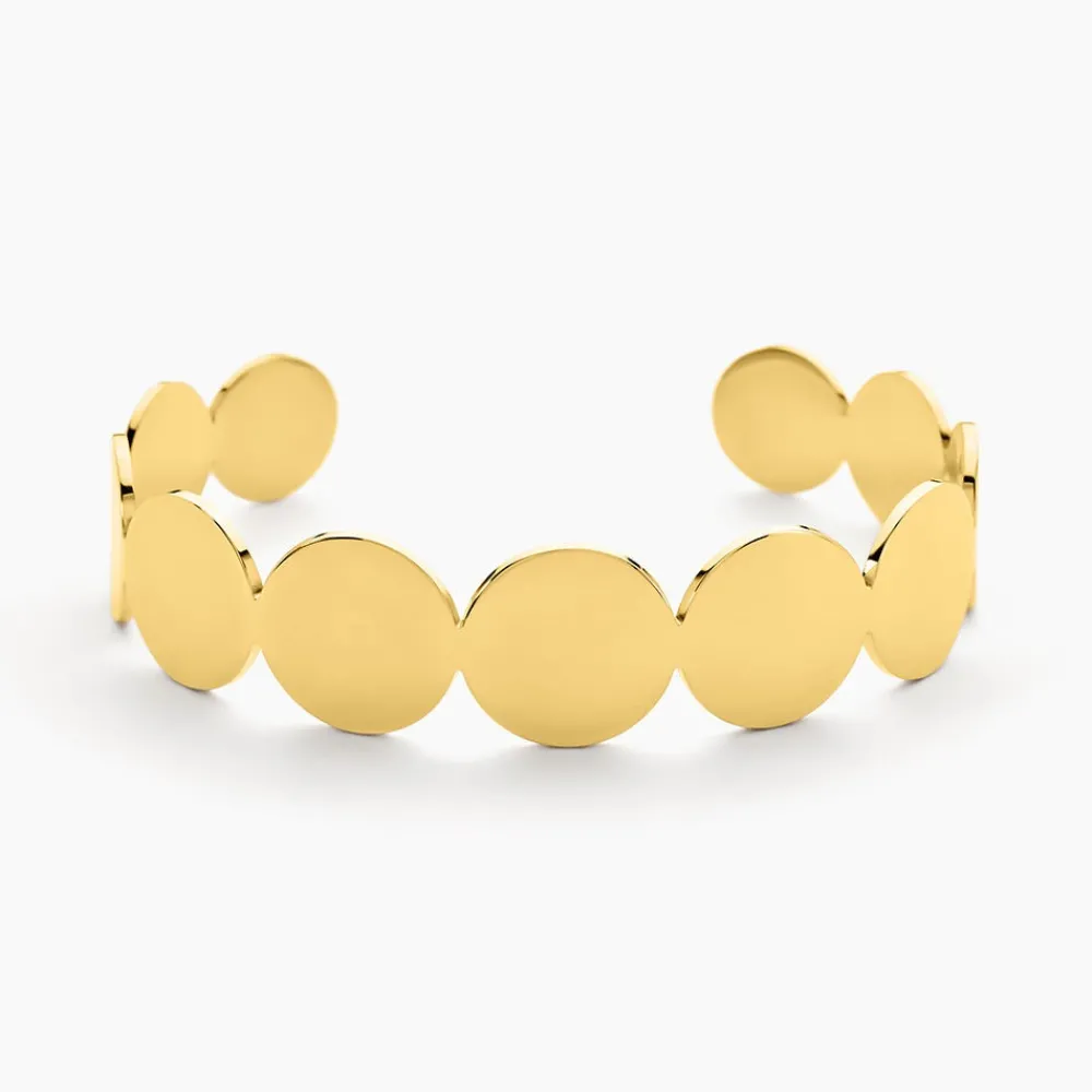 Marc Orian Bracelets Acier Inoxydable|Bracelets Joncs > Bracelet Jonc Acier Doré Naomi