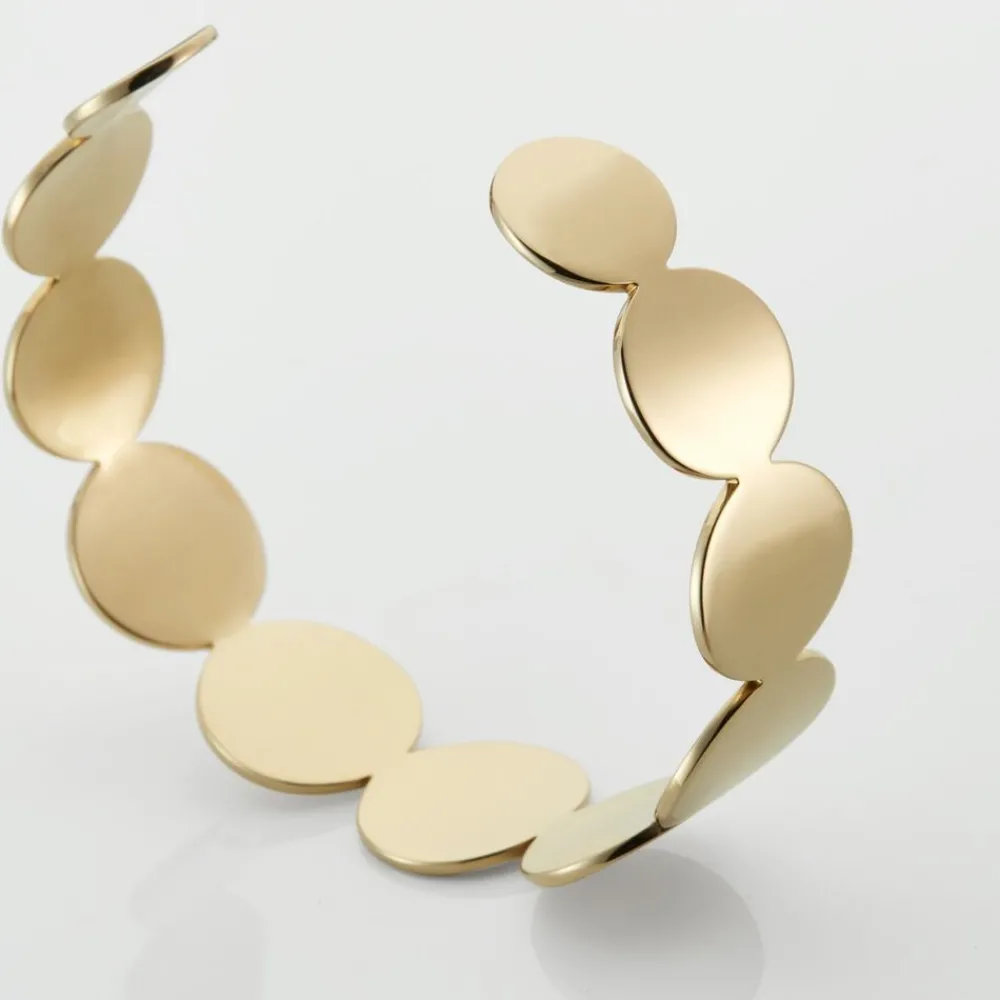 Marc Orian Bracelets Acier Inoxydable|Bracelets Joncs > Bracelet Jonc Acier Doré Naomi