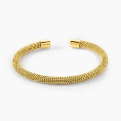 Bracelet Jonc Acier Doré Sibil