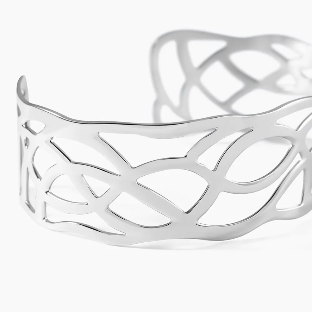 Marc Orian Bracelets Acier Inoxydable|Bracelets Joncs > Bracelet Jonc Aelis Acier Blanc