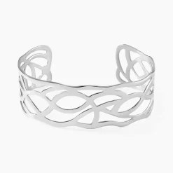 Marc Orian Bracelets Acier Inoxydable|Bracelets Joncs > Bracelet Jonc Aelis Acier Blanc