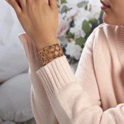 IMAGINE Bracelets Acier Inoxydable|Bracelets Joncs > Bracelet Jonc Azemia Acier Rose