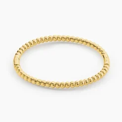 Marc Orian Bracelets Acier Inoxydable|Bracelets Joncs > Bracelet Jonc Bulle Doree Acier Jaune