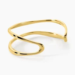 Marc Orian Bracelets Acier Inoxydable|Bracelets Joncs > Bracelet Jonc Cherish Acier Jaune