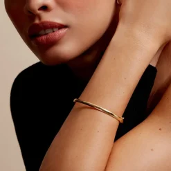 Marc Orian Bracelets Or|Bracelets Joncs > Bracelet Jonc Cynthia Fil Plat Lisse Or Jaune