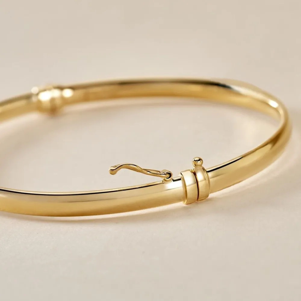 Marc Orian Bracelets Or|Bracelets Joncs > Bracelet Jonc Cynthia Fil Plat Lisse Or Jaune