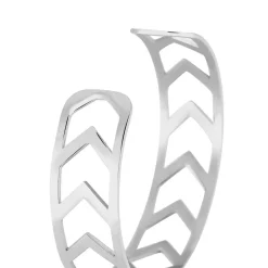IMAGINE Bracelets Acier Inoxydable|Bracelets Joncs > Bracelet Jonc Deanna Acier Blanc